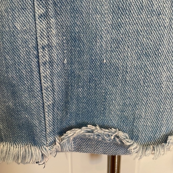 Love Fire DISTRESSED JEAN DRESS SIZE S Western Boho Beachy Festival - Picture 9 of 15